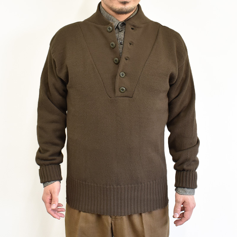 5BUTTON HENRY NECK 5ボタン ヘンリーネック セーター