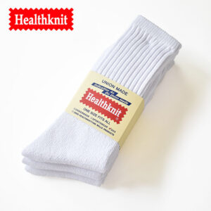 Healthknit 3pack heavyweight socks シンカーホワイト 無地3パック ソックス