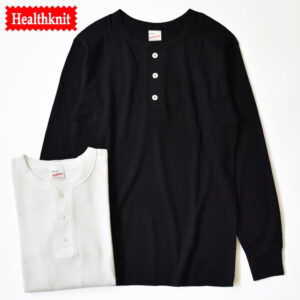 Healthknit Basic Thermal henry neck long sleeve T-shirt ベーシックサーマル ヘンリーネック 長袖Tシャツ