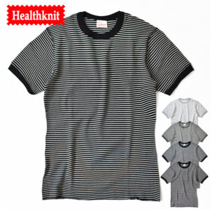 Healthknit Basic thermal Border crewneck S/S T-shirt ベーシックサーマル ボーダー クルーネック 半袖Tシャツ