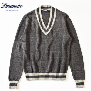 DRUMOHR Cotton linen childen cardigan ドルモア コットンリネン チルデンニット D8LZ481R