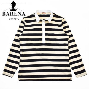 BARENA VENEZIA SARACA RIGO cotton border Longsleeve rugger shirt バレナ ボーダー ラガーシャツ 268-14400