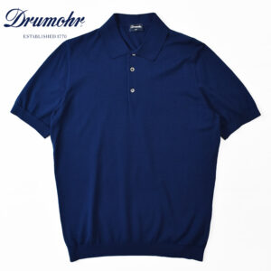 Drumohr KNIT 30GG shortsleeve POLO shirt ドルモア 30ゲージ 半袖 ニットポロシャツ DOGN202