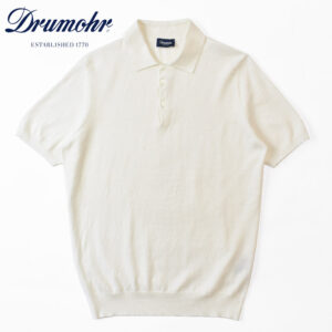 Drumohr Linen KNIT shortsleeve POLO shirt ドルモア 半袖 リネン混 ニットポロシャツ D1LN202T