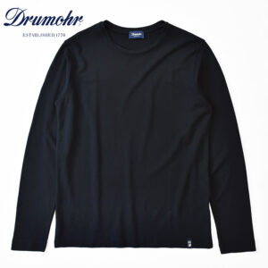 Drumohr cotton solid crew neck long sleeve T-shirt ドルモア コットン ソリッド クルーネック Tシャツ DTJ001