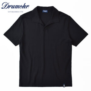 Drumohr cotton solid Skipper Polo shirt ドルモア コットン ソリッド スキッパー ポロシャツ DTJ215