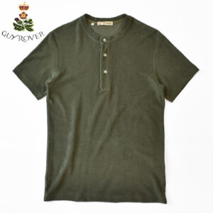 GUY ROVER pile fabric henryneck short sleeve T-shirt  ギローバー パイル素材  ヘンリーネック Tシャツ 2250TC541J