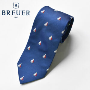 BREUER silk Small Pattern yacht tie ブリュワーシルク ヨット柄 小紋 ネクタイ 277-38005