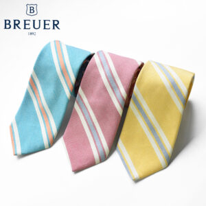 BREUER pastel color Striped tie ブリュワー パステルカラー ストライプ ネクタイ  267-38918