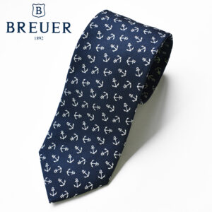 BREUER  silk Small Pattern anchor tie ブリュワーシルクイカリ柄 小紋 ネクタイ 277-38926