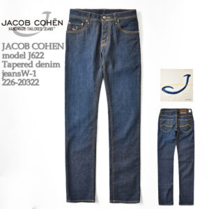 JACOB COHEN model J622 Tapered denim jeans W-1 226-20322 ワンウォッシュ デニム