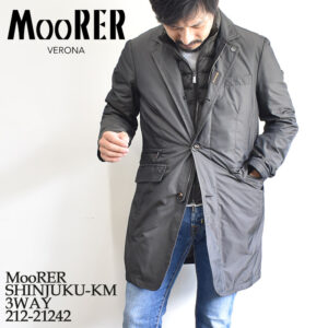 MooRER SHINJUKU-KM2 3WAY シンジュク-WK シングルチェスターコート 212-21142