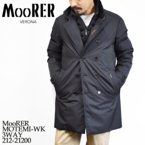 MooRER MOTEMI-WK 3WAY 212-21200 モテミ-WK ステンカラーコート