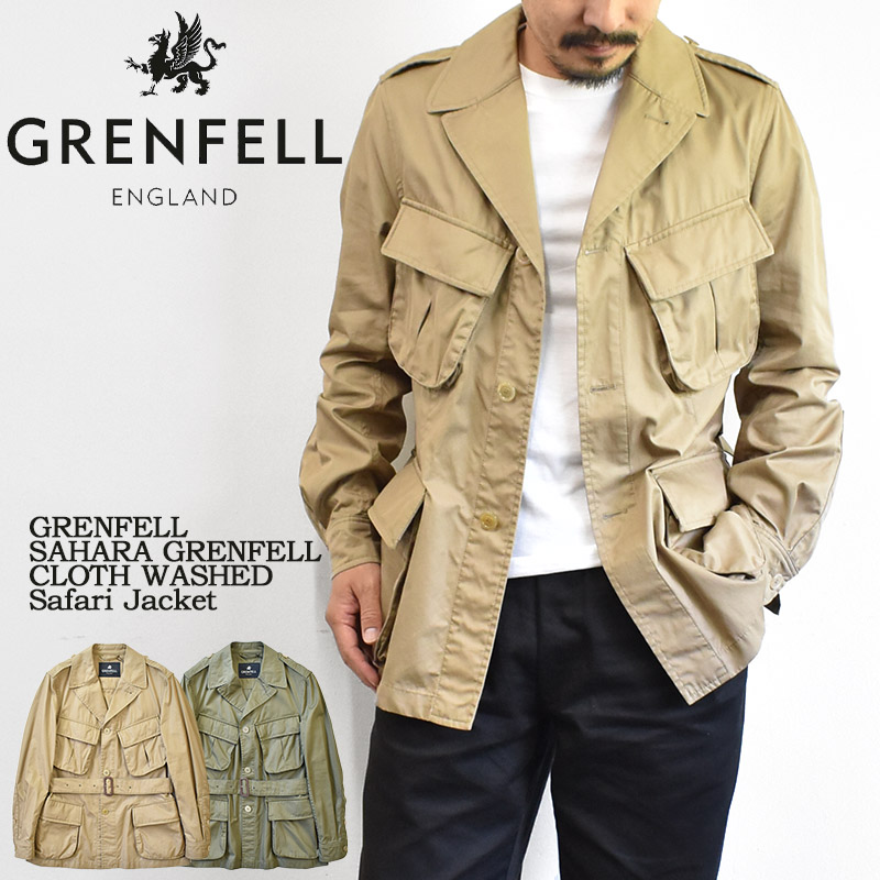 GRENFELL SAHARA GRENFELL CLOTH WASHED Safari Jacket 11855・11805