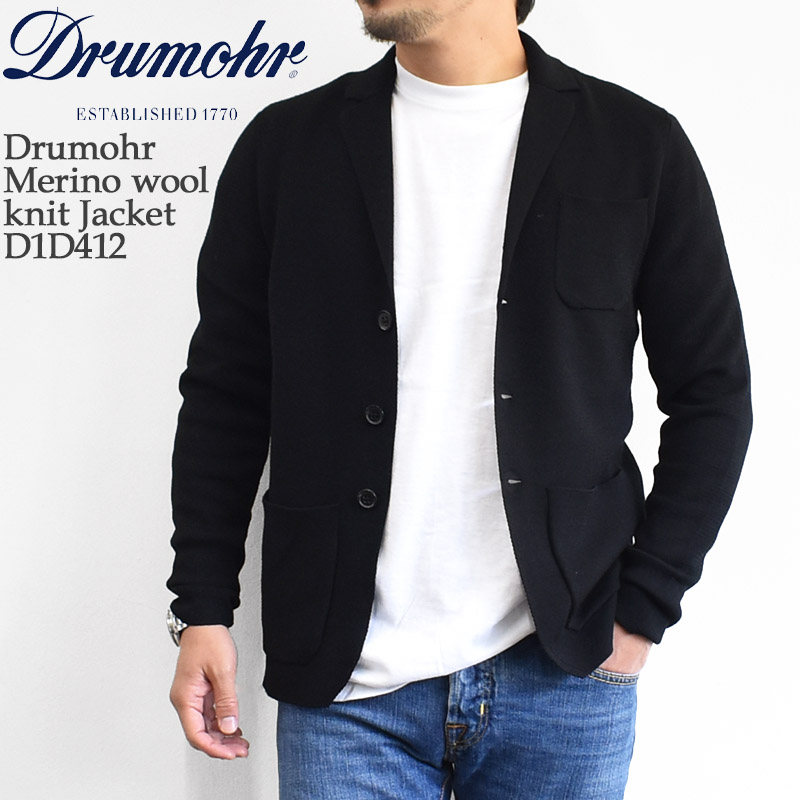 Drumohr Merino wool knit Jacket D1D412 | Mr.Mojo(ミスターモジョ)