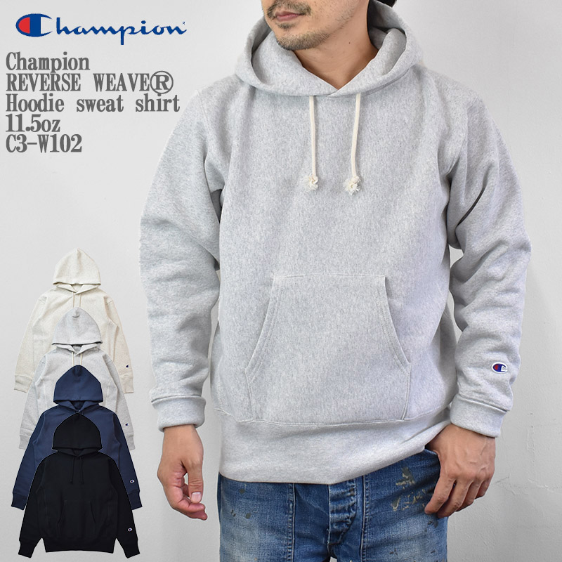 Champion リバースウィーブ フーデッド スウェット シャツ 青単タグ