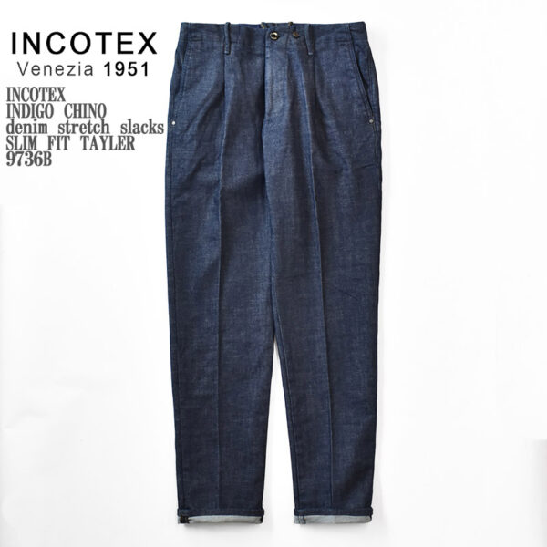 INCOTEX INDIGO CHINO インコテックス インディゴチノ denim stretch