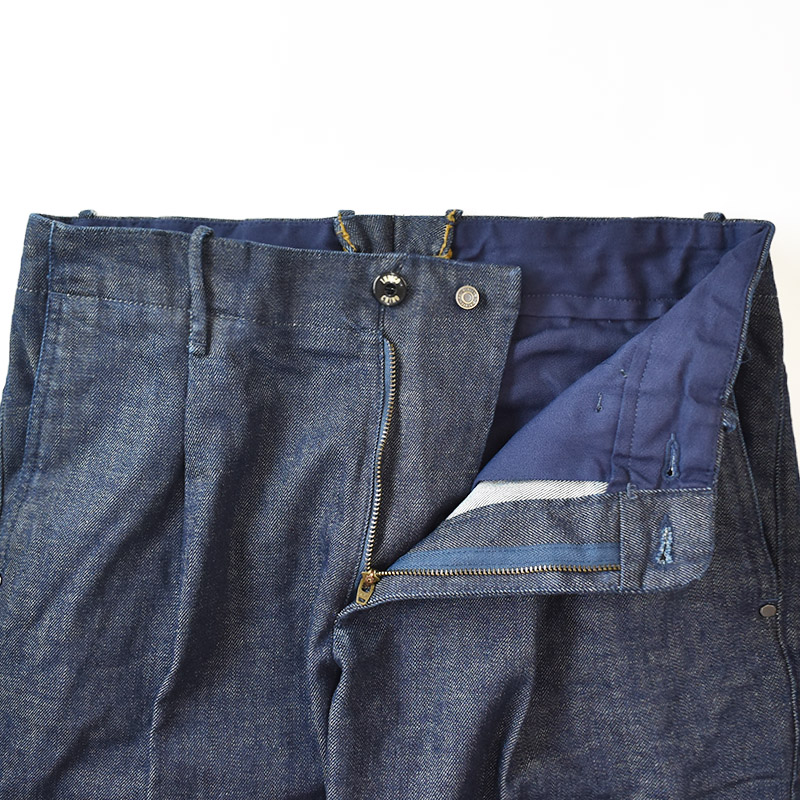 INCOTEX INDIGO CHINO インコテックス インディゴチノ denim stretch slacks SLIM FIT TAYLER /  9736B ストレッチ ワンプリーツ インディゴ デニム スラックス スリム フィット