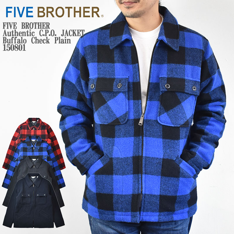 Five Brother バッファローチェックネルジャケット