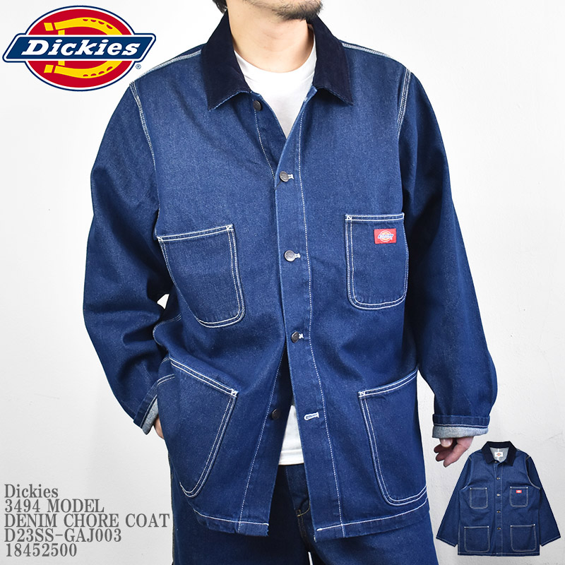 Dickies ディッキーズ 3494 MODEL DENIM CHORE COAT D23SS-GAJ003